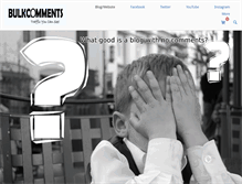 Tablet Screenshot of bulkcomments.net
